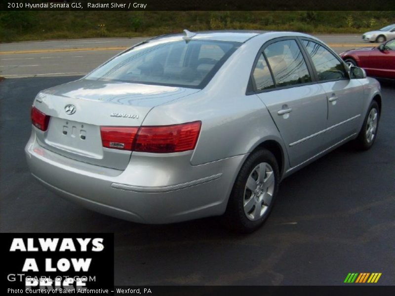 Radiant Silver / Gray 2010 Hyundai Sonata GLS