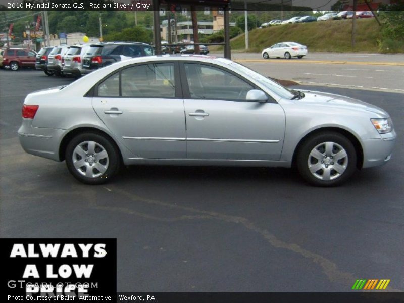 Radiant Silver / Gray 2010 Hyundai Sonata GLS