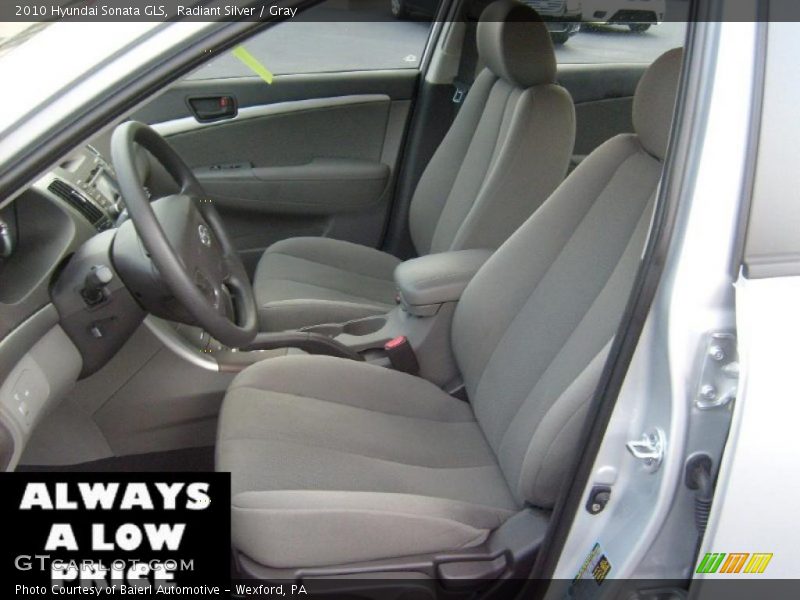 Radiant Silver / Gray 2010 Hyundai Sonata GLS