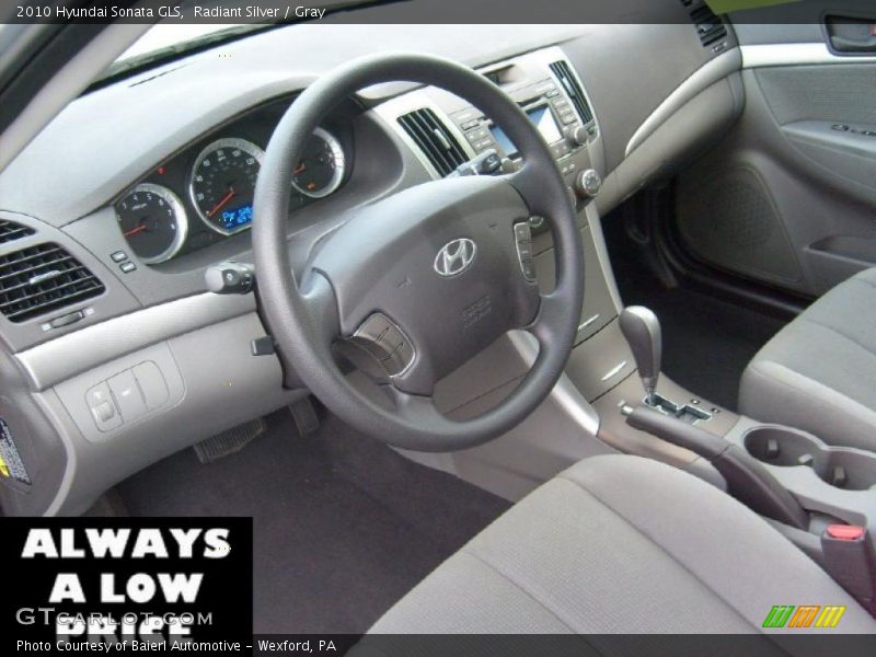 Radiant Silver / Gray 2010 Hyundai Sonata GLS