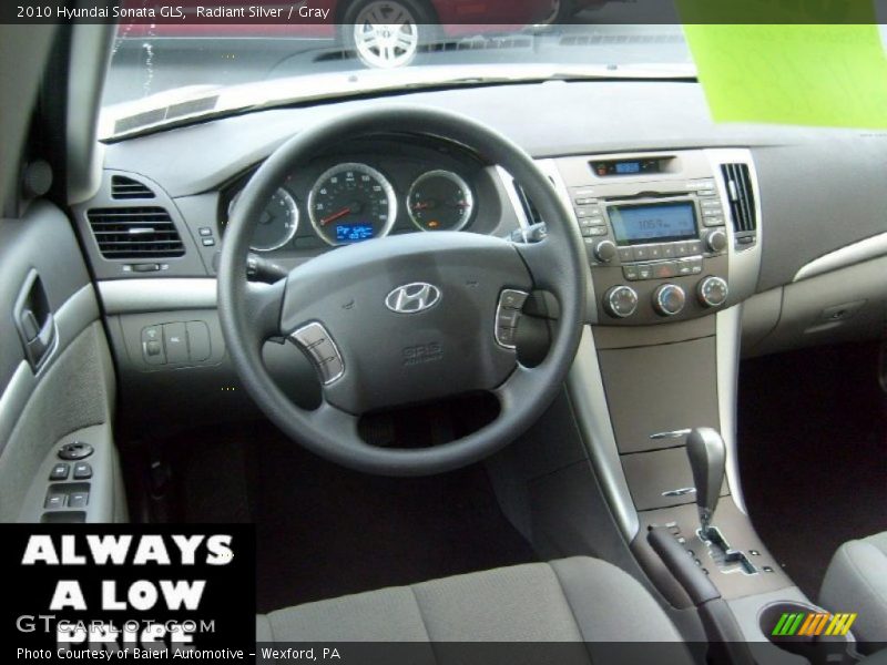 Radiant Silver / Gray 2010 Hyundai Sonata GLS