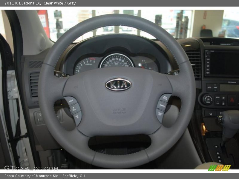 Clear White / Gray 2011 Kia Sedona EX