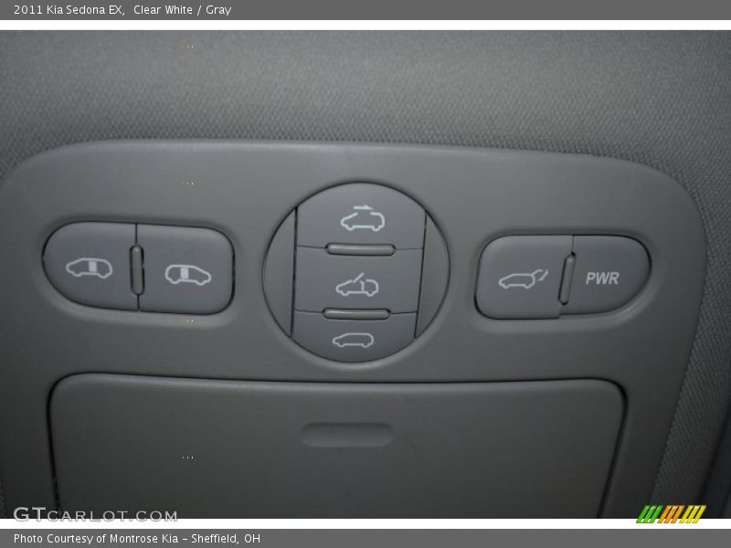 Clear White / Gray 2011 Kia Sedona EX