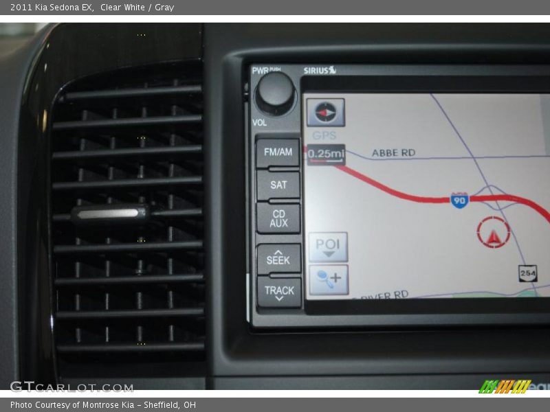 Clear White / Gray 2011 Kia Sedona EX