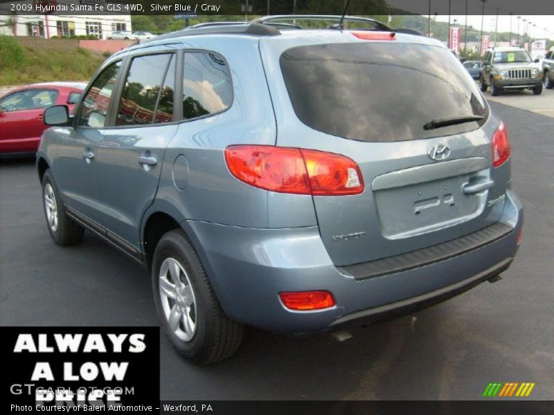 Silver Blue / Gray 2009 Hyundai Santa Fe GLS 4WD