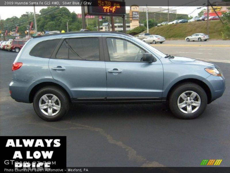 Silver Blue / Gray 2009 Hyundai Santa Fe GLS 4WD