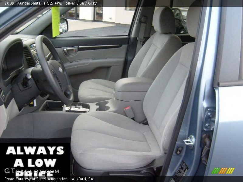 Silver Blue / Gray 2009 Hyundai Santa Fe GLS 4WD