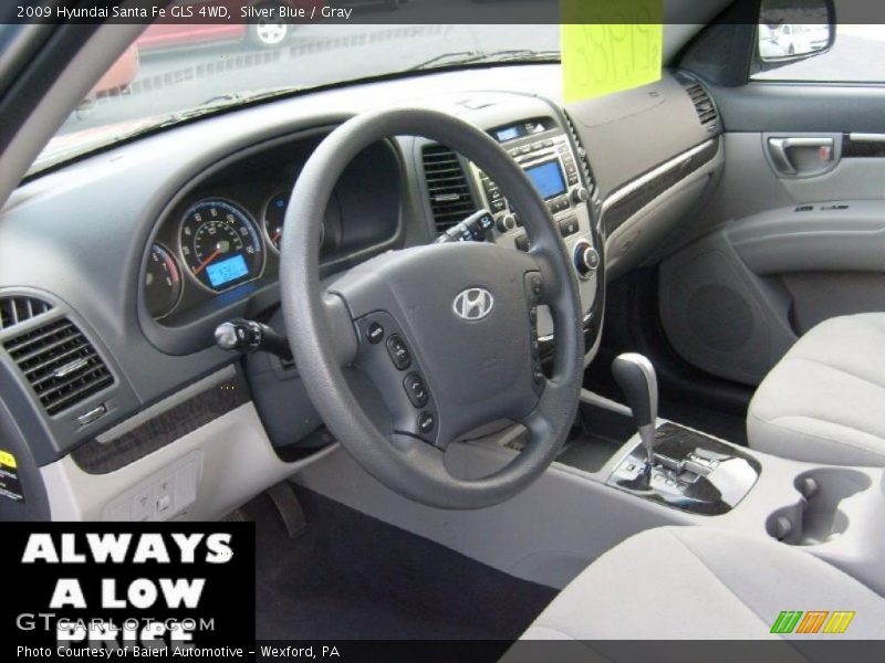 Silver Blue / Gray 2009 Hyundai Santa Fe GLS 4WD