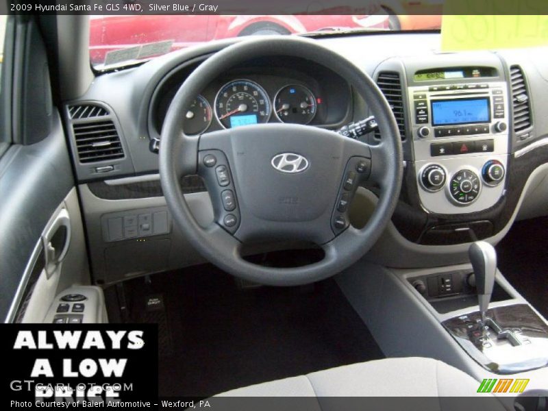 Silver Blue / Gray 2009 Hyundai Santa Fe GLS 4WD