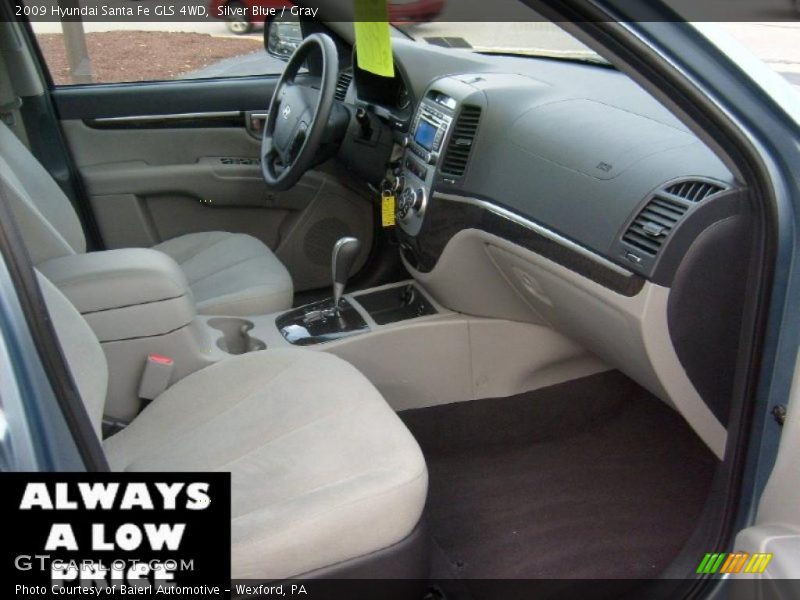 Silver Blue / Gray 2009 Hyundai Santa Fe GLS 4WD