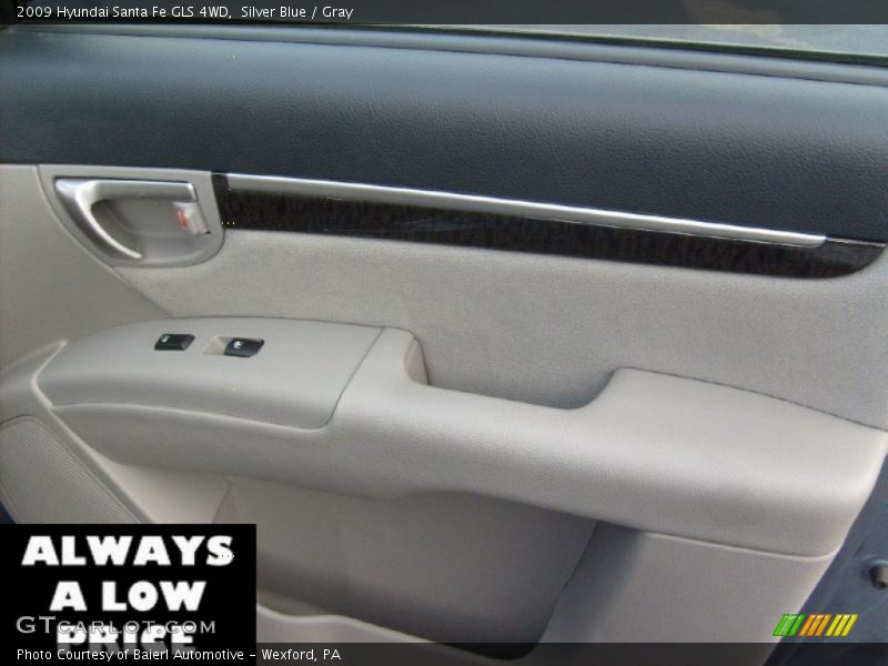 Silver Blue / Gray 2009 Hyundai Santa Fe GLS 4WD