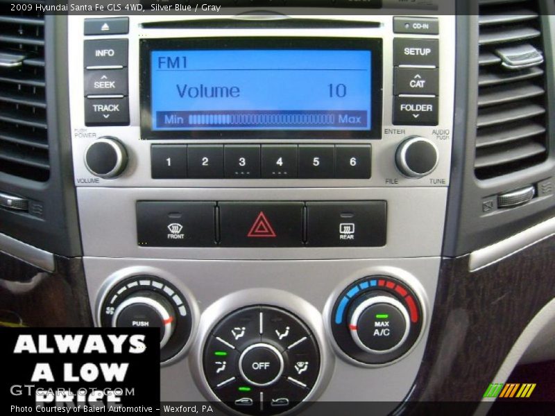 Silver Blue / Gray 2009 Hyundai Santa Fe GLS 4WD
