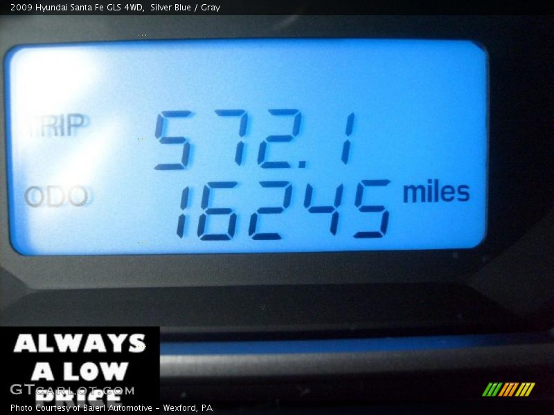 Silver Blue / Gray 2009 Hyundai Santa Fe GLS 4WD