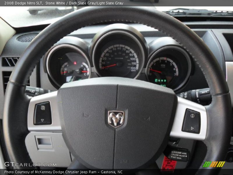 Stone White / Dark Slate Gray/Light Slate Gray 2008 Dodge Nitro SLT