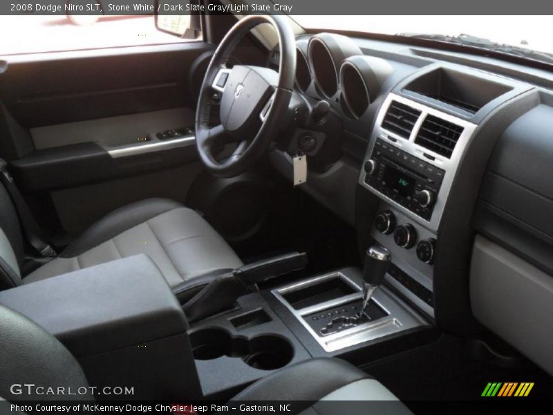 Stone White / Dark Slate Gray/Light Slate Gray 2008 Dodge Nitro SLT