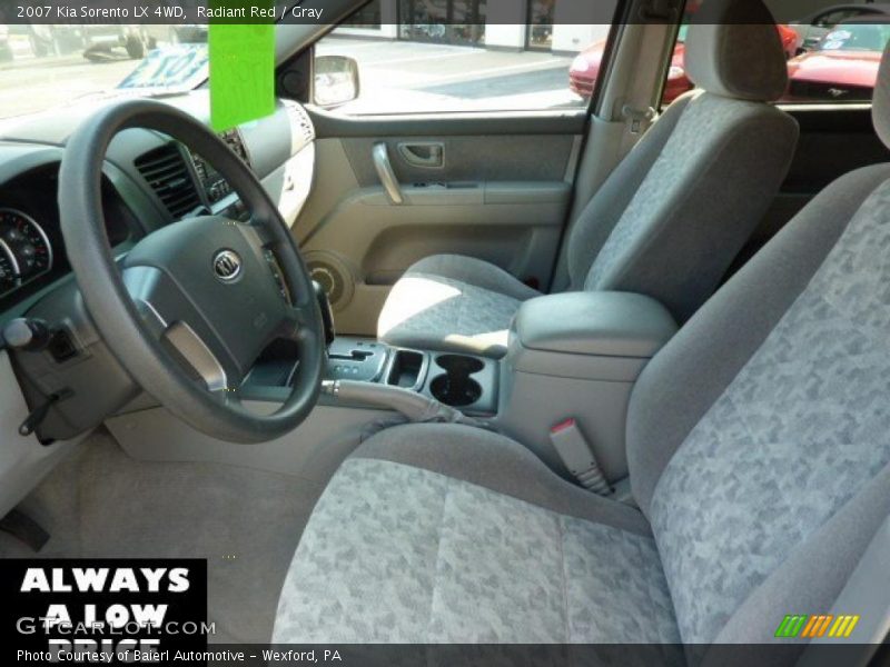 Radiant Red / Gray 2007 Kia Sorento LX 4WD