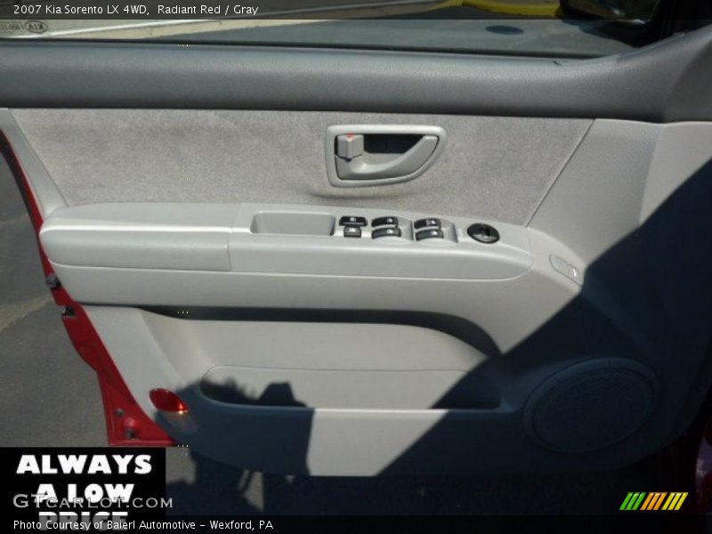 Radiant Red / Gray 2007 Kia Sorento LX 4WD