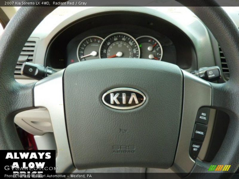 Radiant Red / Gray 2007 Kia Sorento LX 4WD