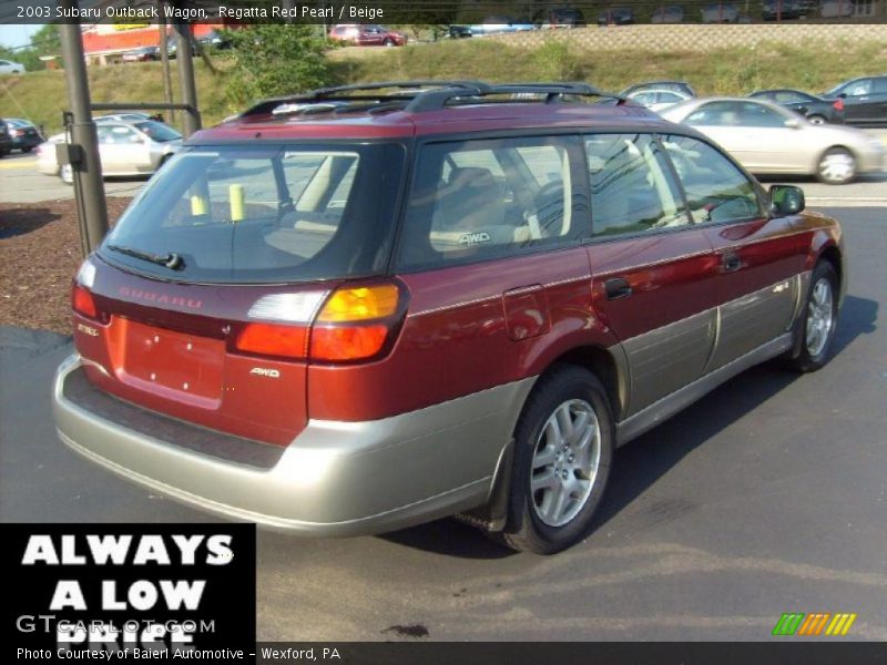 Regatta Red Pearl / Beige 2003 Subaru Outback Wagon