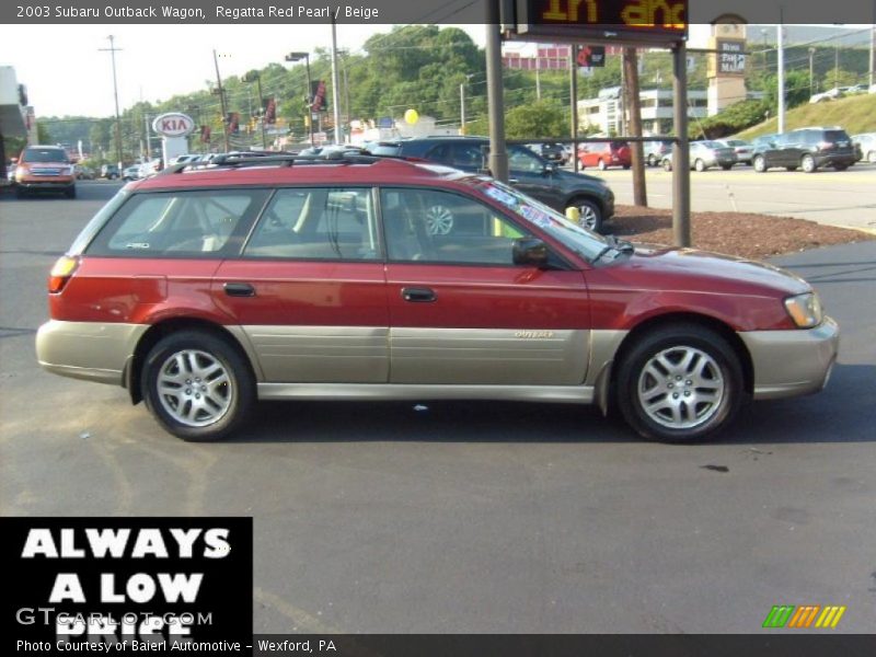 Regatta Red Pearl / Beige 2003 Subaru Outback Wagon