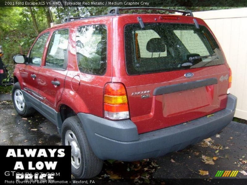 Toreador Red Metallic / Medium Graphite Grey 2001 Ford Escape XLS V6 4WD