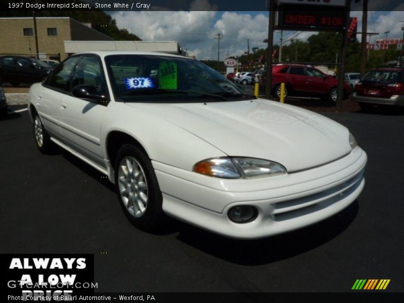 Stone White / Gray 1997 Dodge Intrepid Sedan