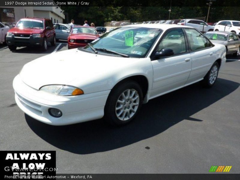 Stone White / Gray 1997 Dodge Intrepid Sedan