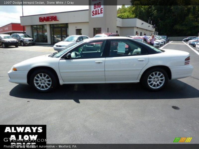 Stone White / Gray 1997 Dodge Intrepid Sedan