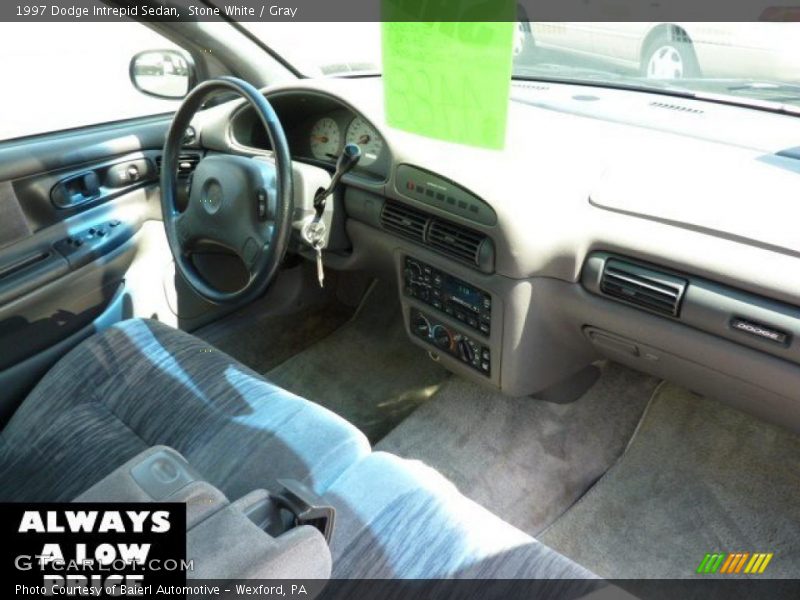 Stone White / Gray 1997 Dodge Intrepid Sedan