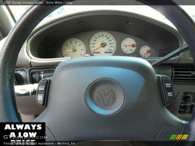 Stone White / Gray 1997 Dodge Intrepid Sedan