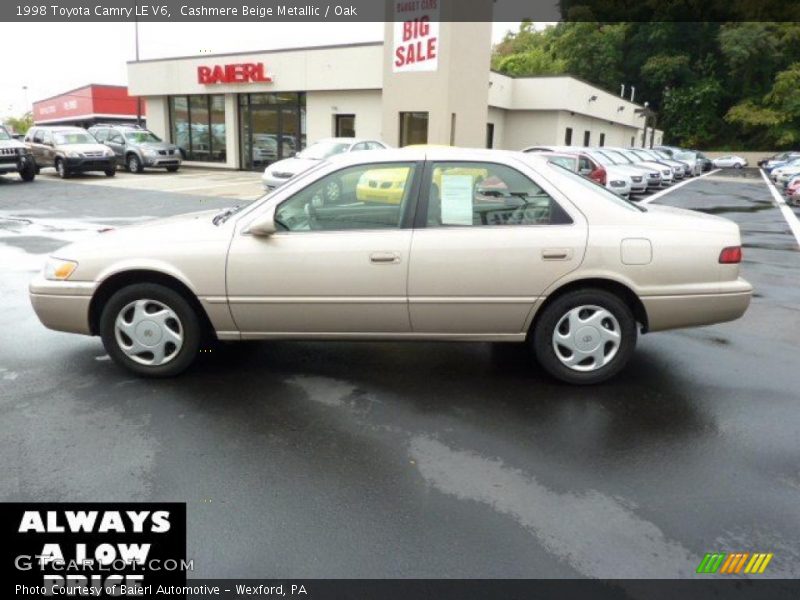 Cashmere Beige Metallic / Oak 1998 Toyota Camry LE V6