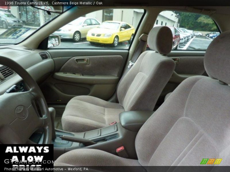 Cashmere Beige Metallic / Oak 1998 Toyota Camry LE V6