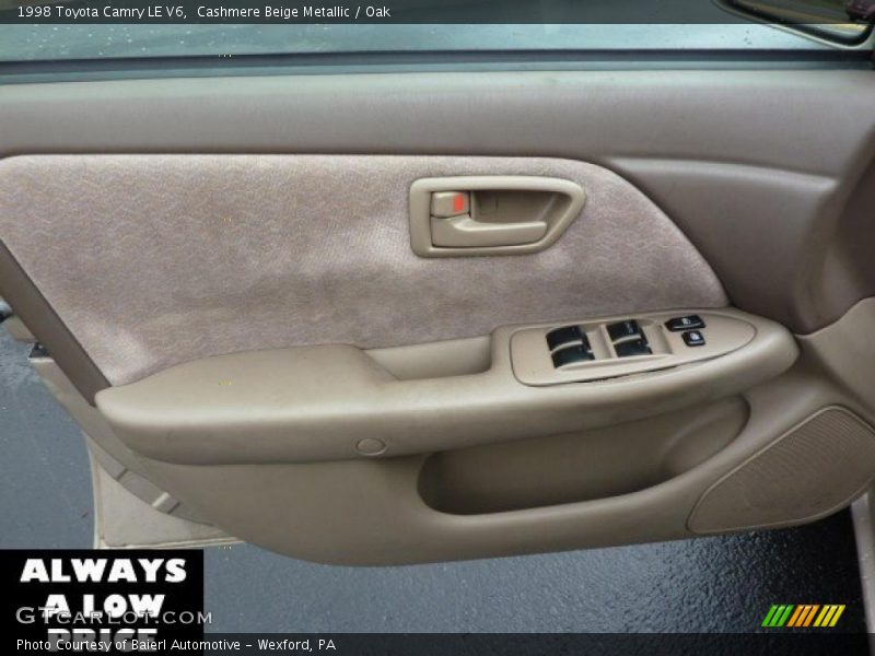 Cashmere Beige Metallic / Oak 1998 Toyota Camry LE V6