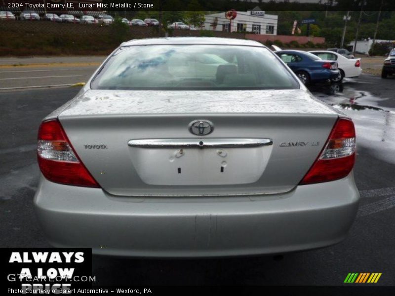 Lunar Mist Metallic / Stone 2004 Toyota Camry LE