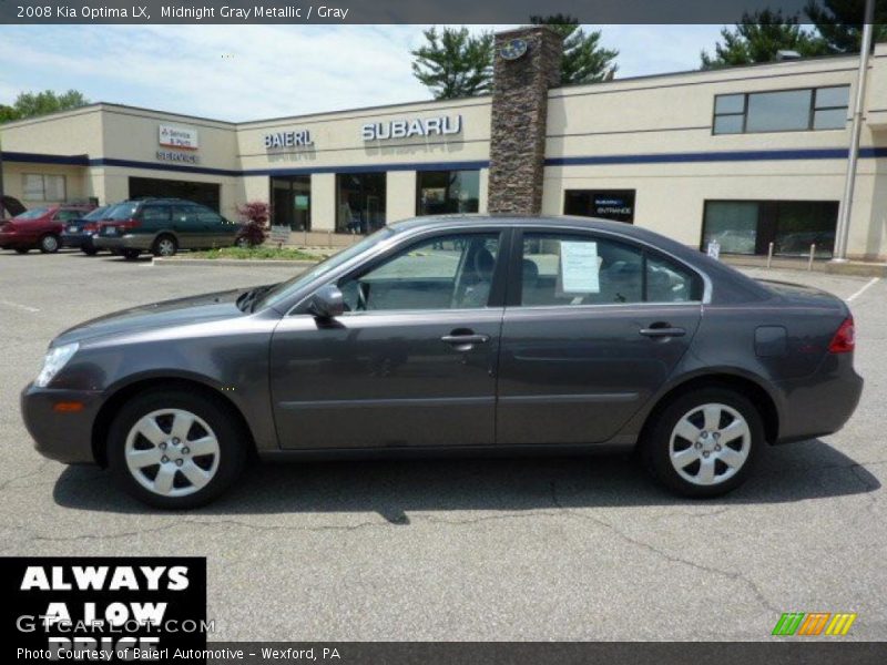 Midnight Gray Metallic / Gray 2008 Kia Optima LX