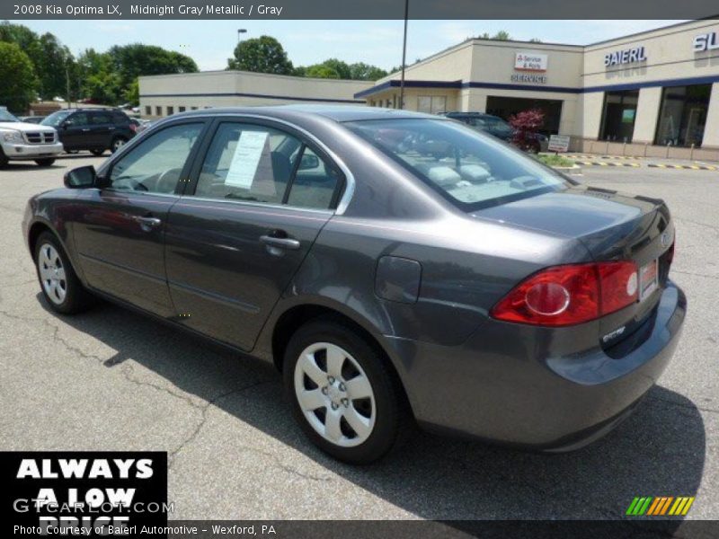 Midnight Gray Metallic / Gray 2008 Kia Optima LX