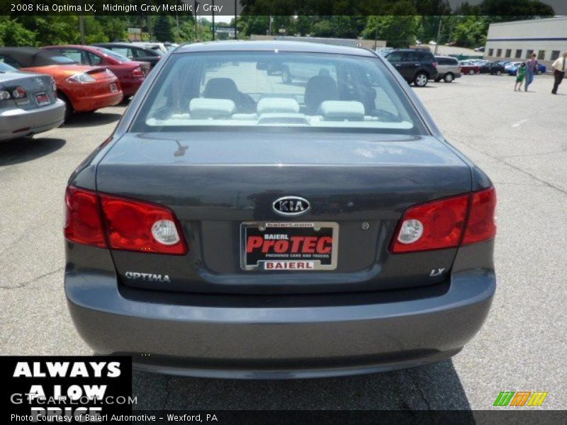 Midnight Gray Metallic / Gray 2008 Kia Optima LX