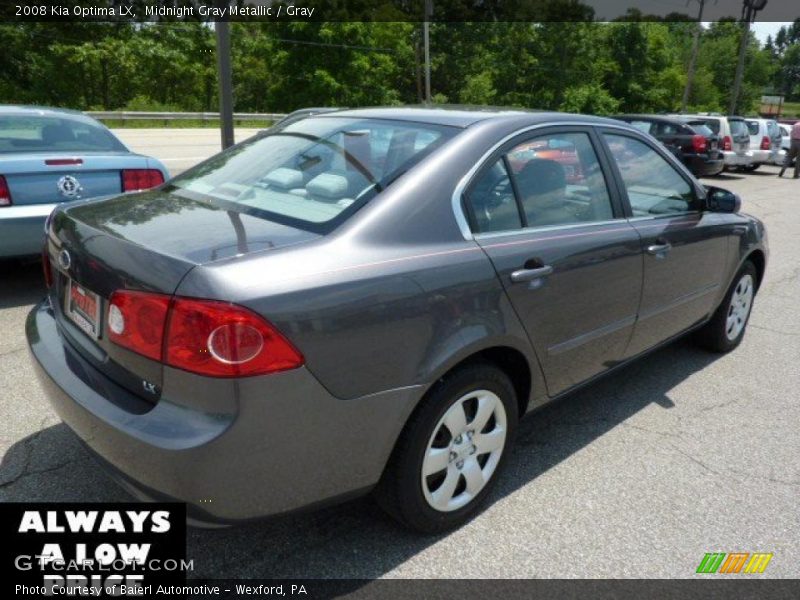 Midnight Gray Metallic / Gray 2008 Kia Optima LX