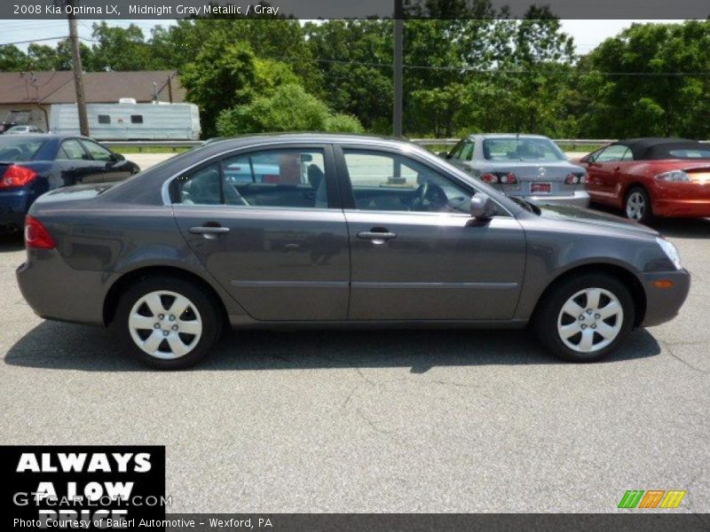 Midnight Gray Metallic / Gray 2008 Kia Optima LX