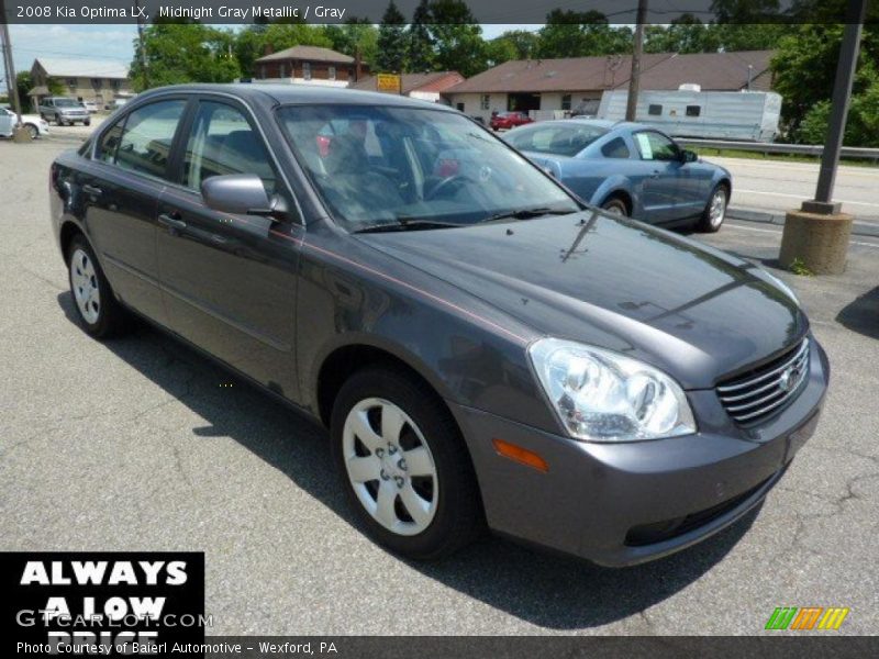 Midnight Gray Metallic / Gray 2008 Kia Optima LX
