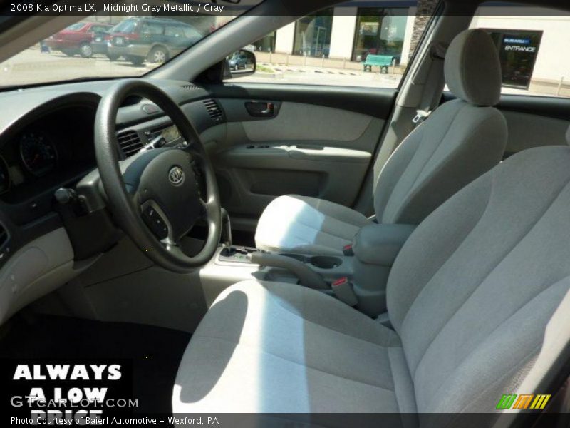 Midnight Gray Metallic / Gray 2008 Kia Optima LX