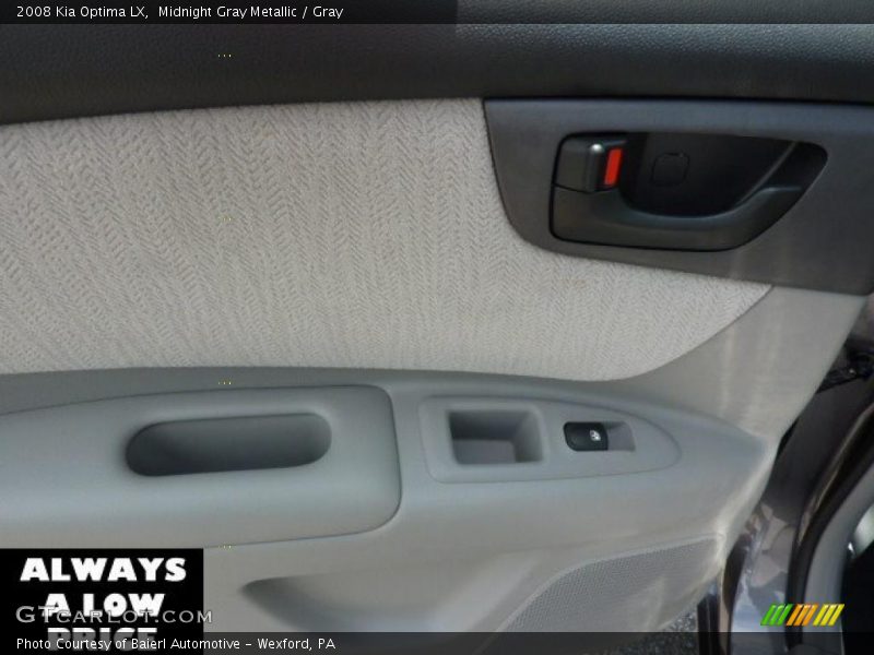 Midnight Gray Metallic / Gray 2008 Kia Optima LX