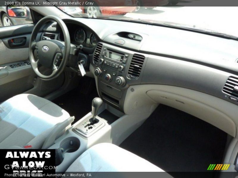 Midnight Gray Metallic / Gray 2008 Kia Optima LX