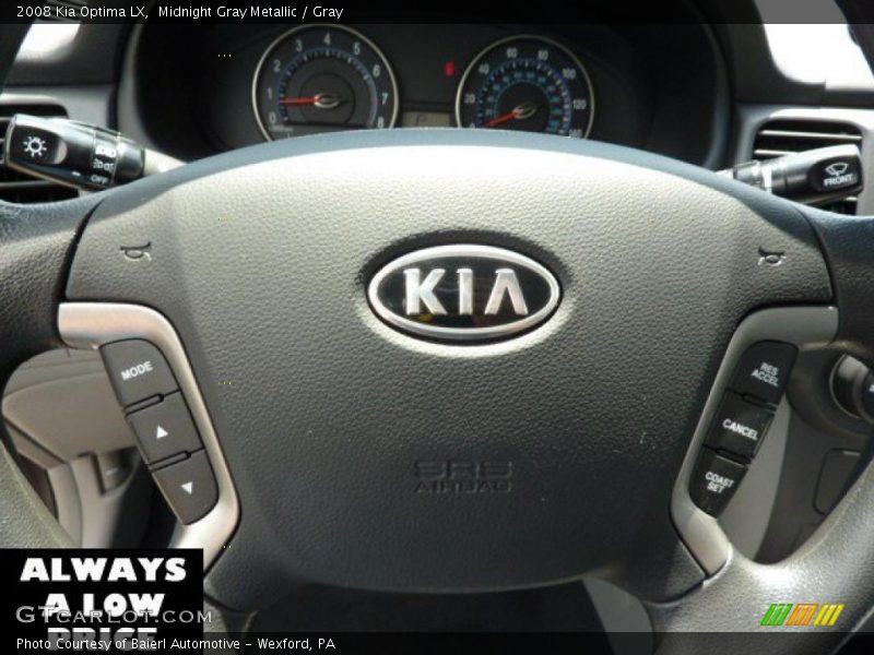 Midnight Gray Metallic / Gray 2008 Kia Optima LX