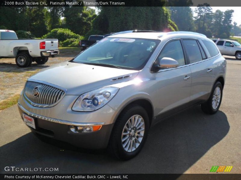 Platinum Metallic / Titanium/Dark Titanium 2008 Buick Enclave CXL
