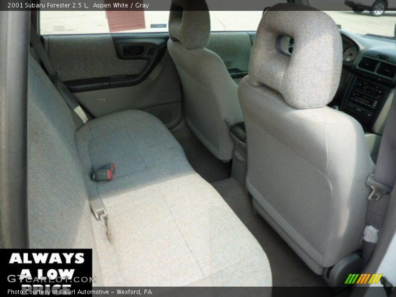 Aspen White / Gray 2001 Subaru Forester 2.5 L