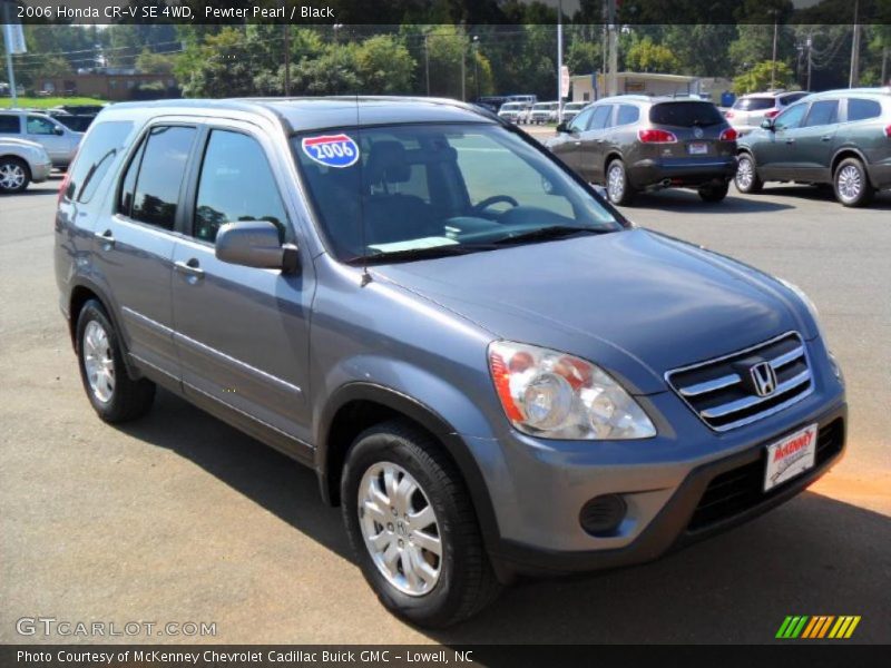 Pewter Pearl / Black 2006 Honda CR-V SE 4WD