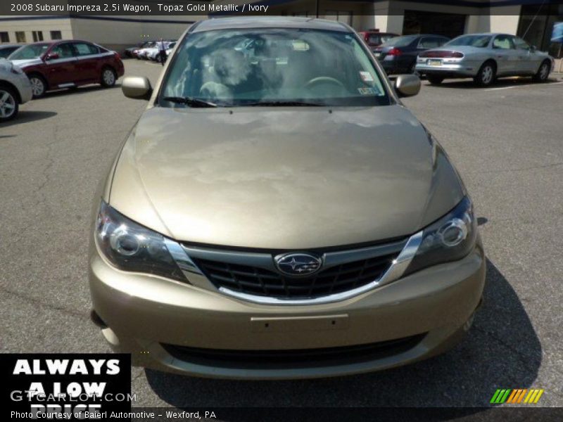 Topaz Gold Metallic / Ivory 2008 Subaru Impreza 2.5i Wagon