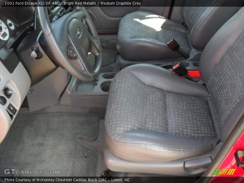 Bright Red Metallic / Medium Graphite Grey 2001 Ford Escape XLS V6 4WD