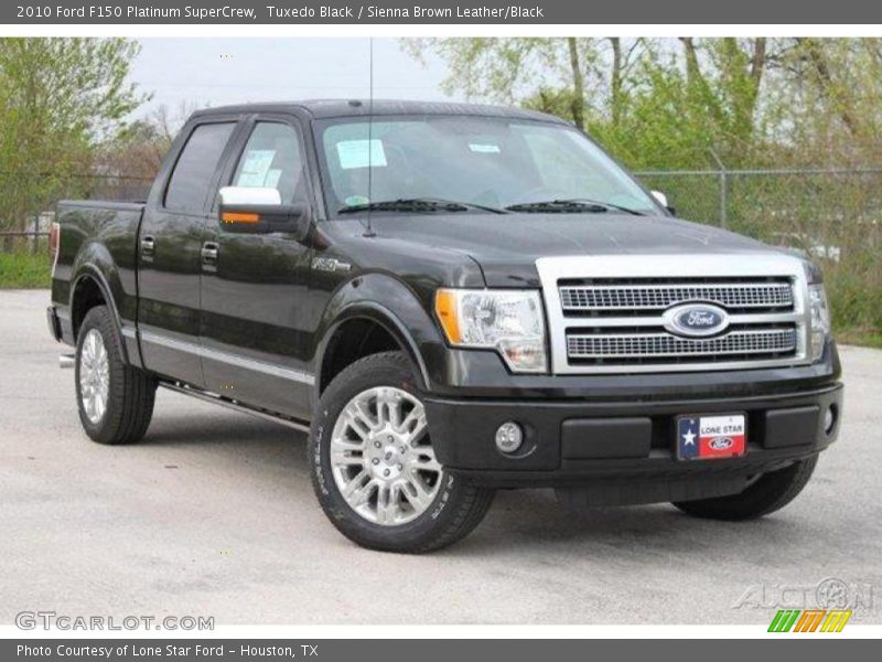 Tuxedo Black / Sienna Brown Leather/Black 2010 Ford F150 Platinum SuperCrew